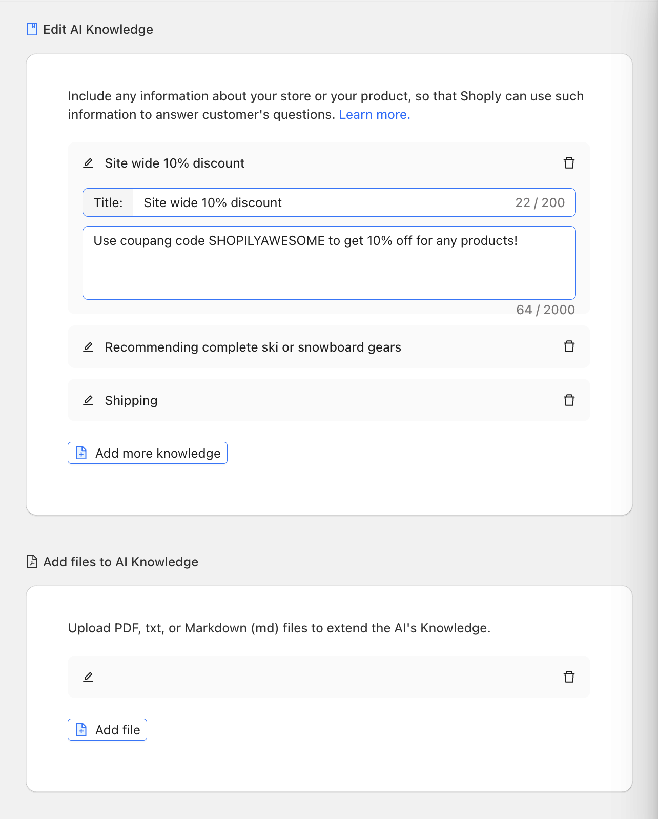 Enable Shoply to parse Shopify store's pages, or even external pages